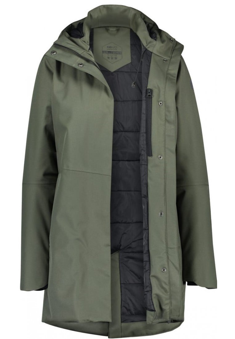 Ook Vestiging wetenschapper Army groene dames winterjas Urban outdoor Clean Jacket van Agu