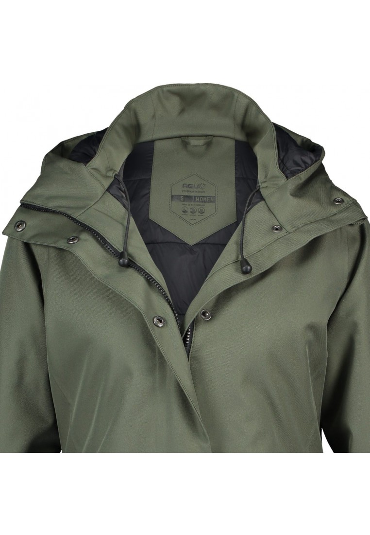 Ook Vestiging wetenschapper Army groene dames winterjas Urban outdoor Clean Jacket van Agu