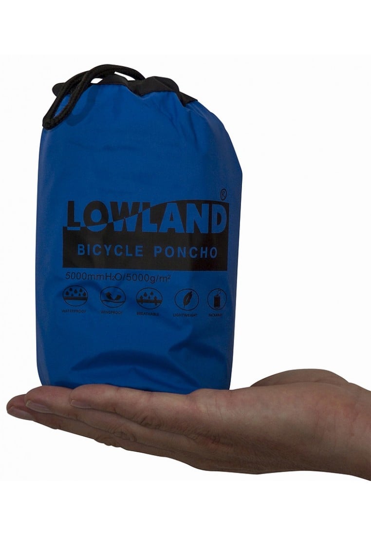 Koel Op de een of andere manier Blauwdruk Lowland fietsponcho blauw (Maat ) - Regenponcho's