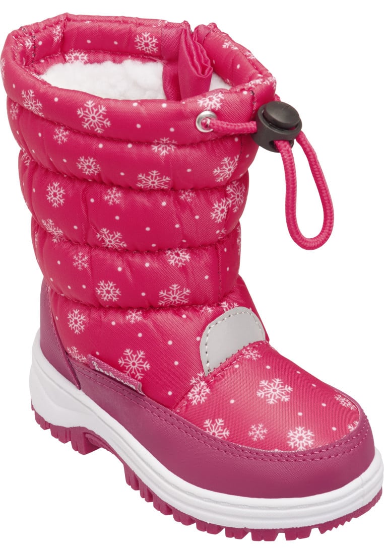 Vervormen Franje rouw Roze met sneeuwvlokken winter laarzen van Playshoes - Kinder Regenlaarzen